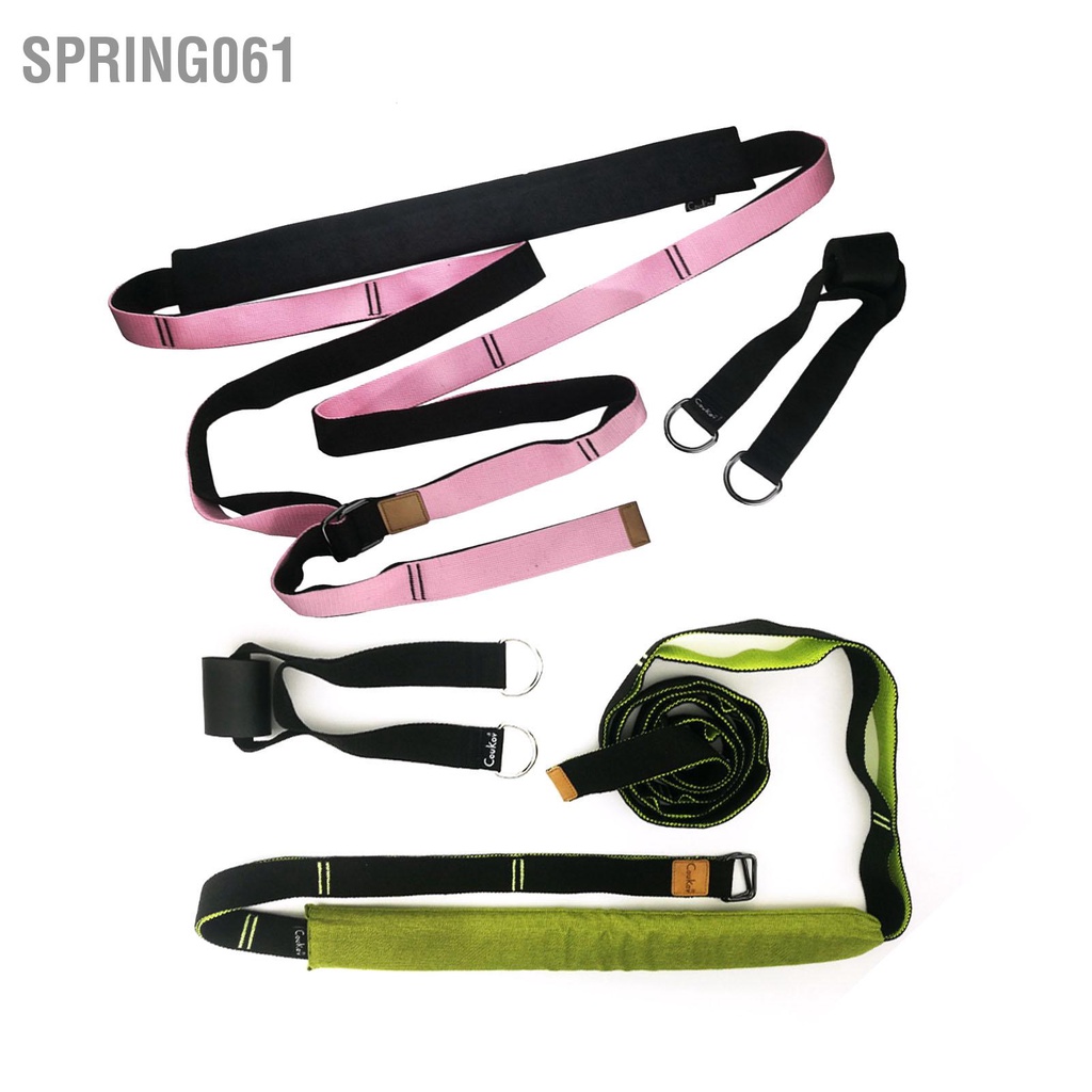 Spring061 Dây Tập Yoga Kéo Dài Lưng Đa Năng Uốn Cong Hỗ Trợ Huấn Luyện Cửa Eo Chân Co Giãn Đeo Cho Khiêu Vũ Gym