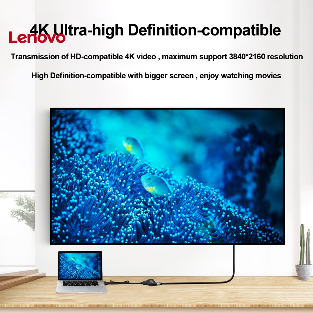 Bộ Chuyển Đổi Video Hướng Dương Với Nguồn USB 1080P HD-Compatible Video Adapter 1 Đầu Vào 2 HDMI Cho TV Laptop Pro