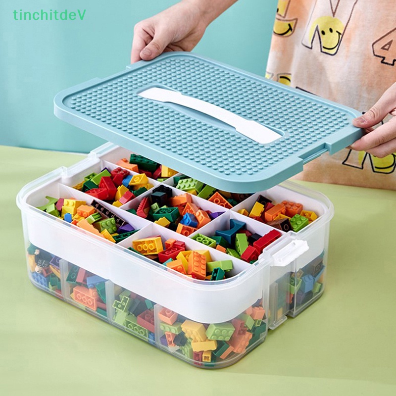 [TinchitdeV] Hộp Đựng Đồ Chơi Xếp Chồng 2 Tầng Có Tay Cầm [Mới]