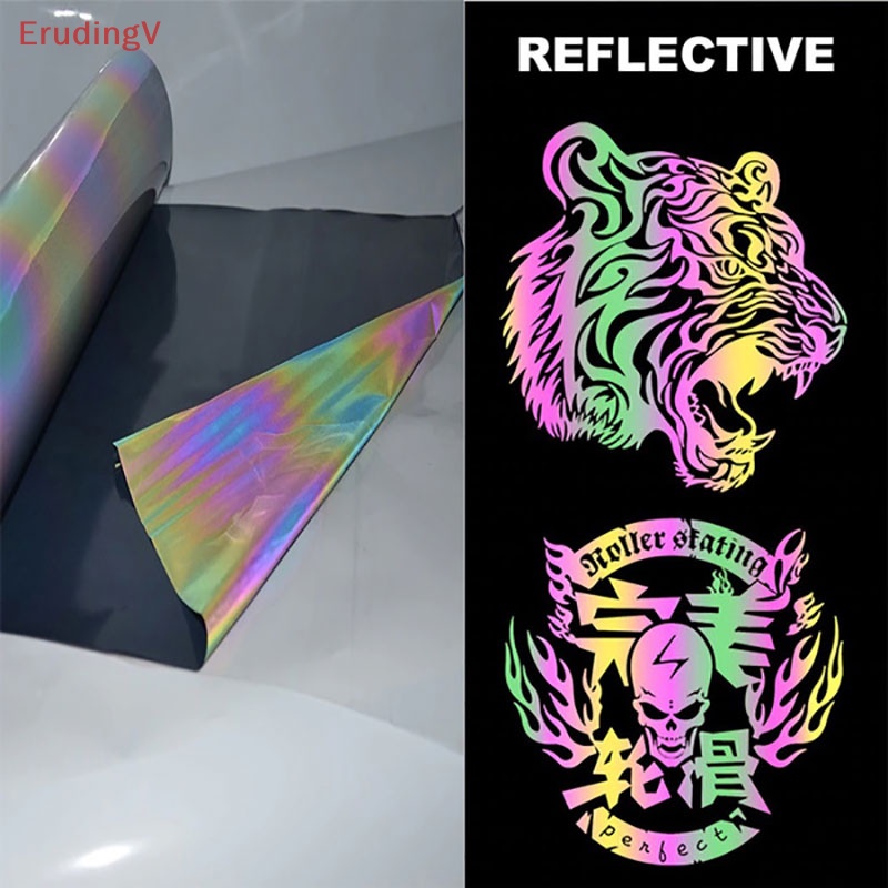 [ErudingV] Phim Vinyl Chuyển Nhiệt Chuyển Đổi Nhiệt Họa Tiết Chữ Cái Phản Quang Mưa  [Mới] [Mới]