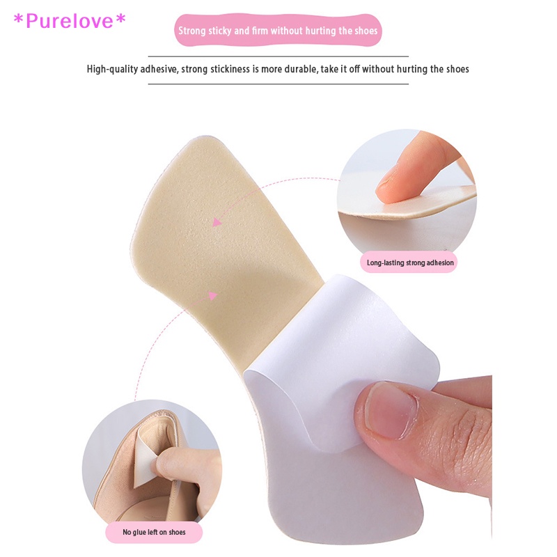 Set 2 Cặp Miếng Lót Giày Cao Gót Chống Trượt Dễ Điều Chỉnh Mới