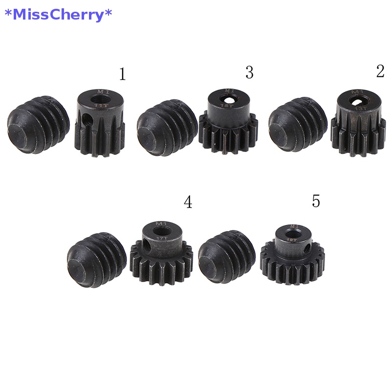 Bộ Bánh Răng Động Cơ pinion M1 5mm 11t 13t 15t 17t 19t Cho Xe Điều Khiển Từ Xa 1 / 8 Mới