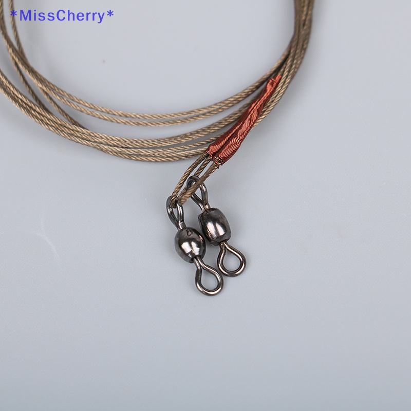 Set 2 Dây Thép Titan Chống Xoắn Dây Câu Cá Chuyên Dụng Mới