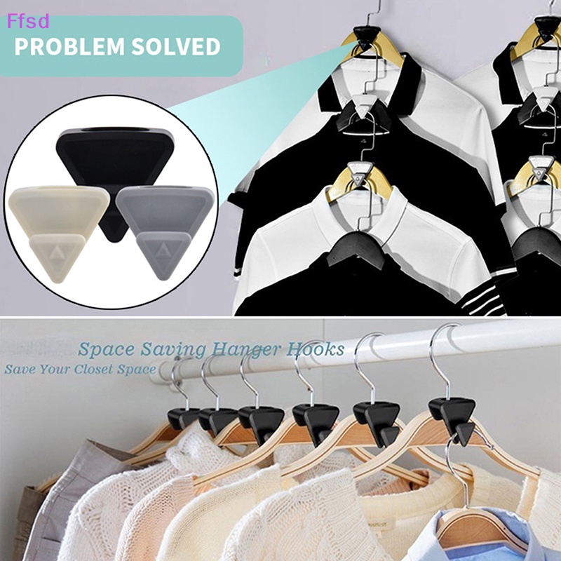 {Ffsd} Giá Đỡ Móc Nối Quần Áo Hình Tam Giác Tiết Kiệm Không Gian * Bán Chạy