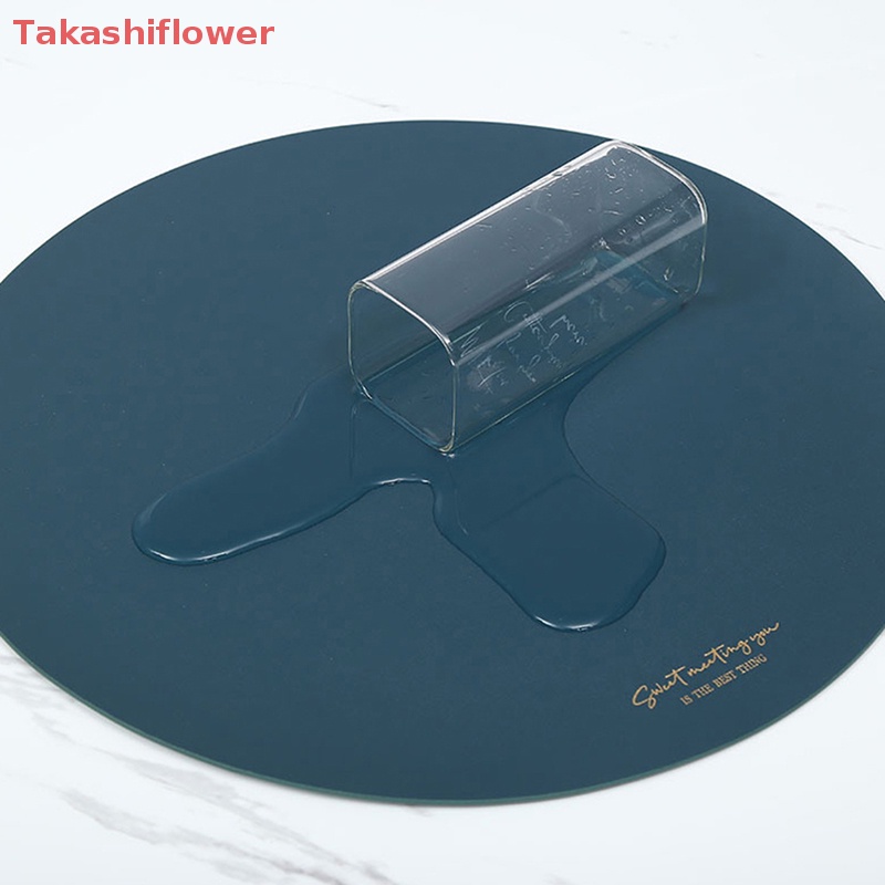 Tấm Lót Bàn Ăn Bằng Da PU Cách Nhiệt Chống Trượt / Thấm Nước Tiện Dụng