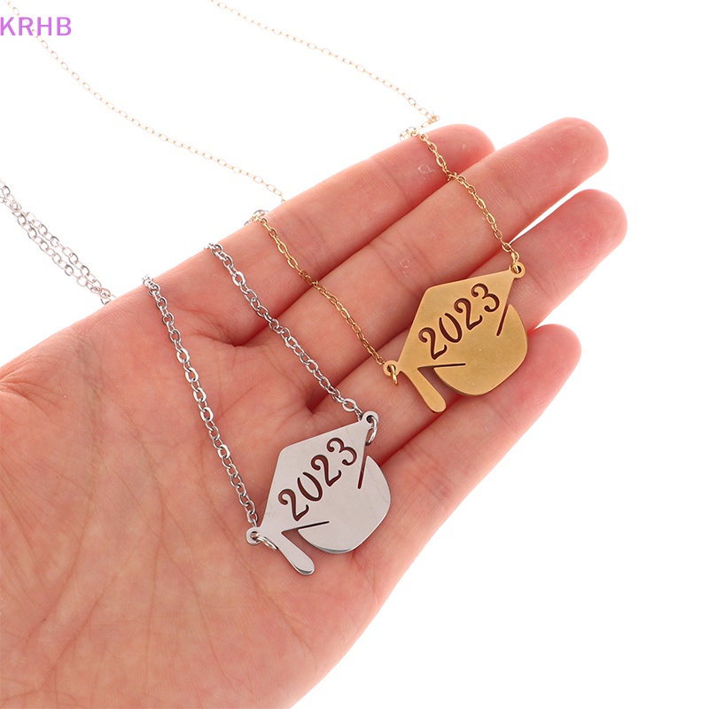 1 Vòng cổ Mặt Hình Nón Tốt Nghiệp Màu Vàng / Bạc KRHB 2023 Mới