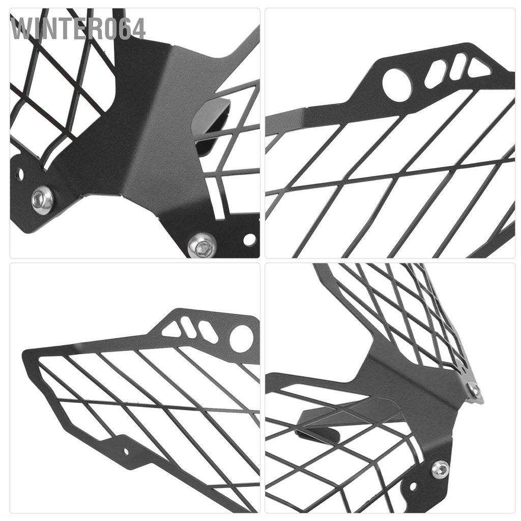Winter064 Xe Máy Đèn Pha Bảo Vệ Nướng Đen Lưới Bao Da Thay Thế Cho Versys 650 300R 1000