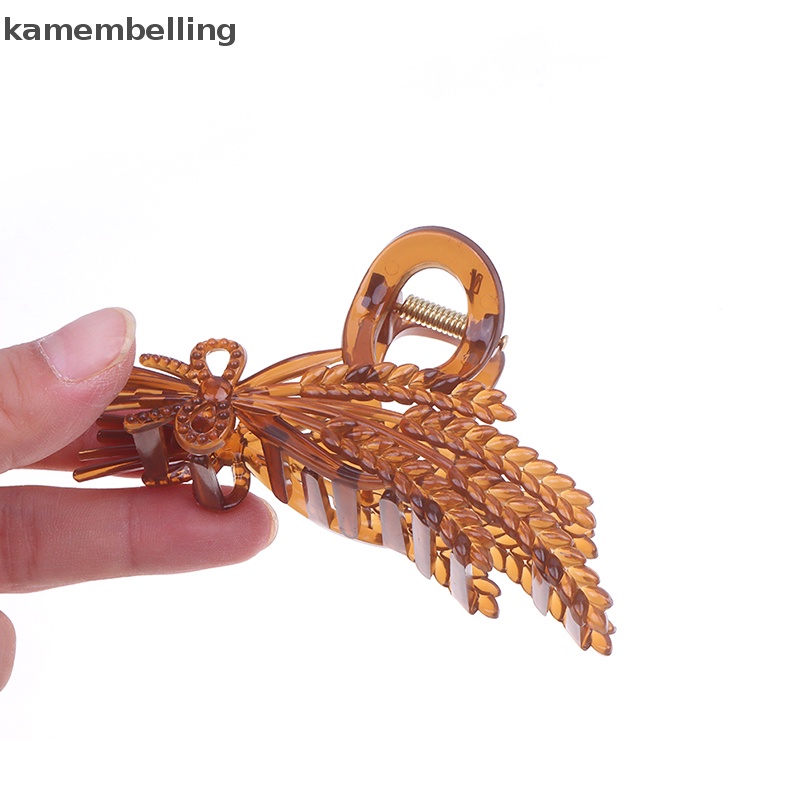 Kamembelling Kẹp Tóc Hình Cá Mập Bằng Acrylic Màu Thạch Dành Cho Nữ