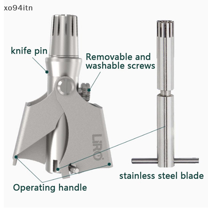 Tông Đơ Tỉa Lông Mũi / Tai / Tóc Chống Bụi Bẩn Bằng Thép Không Gỉ Có Thể Giặt