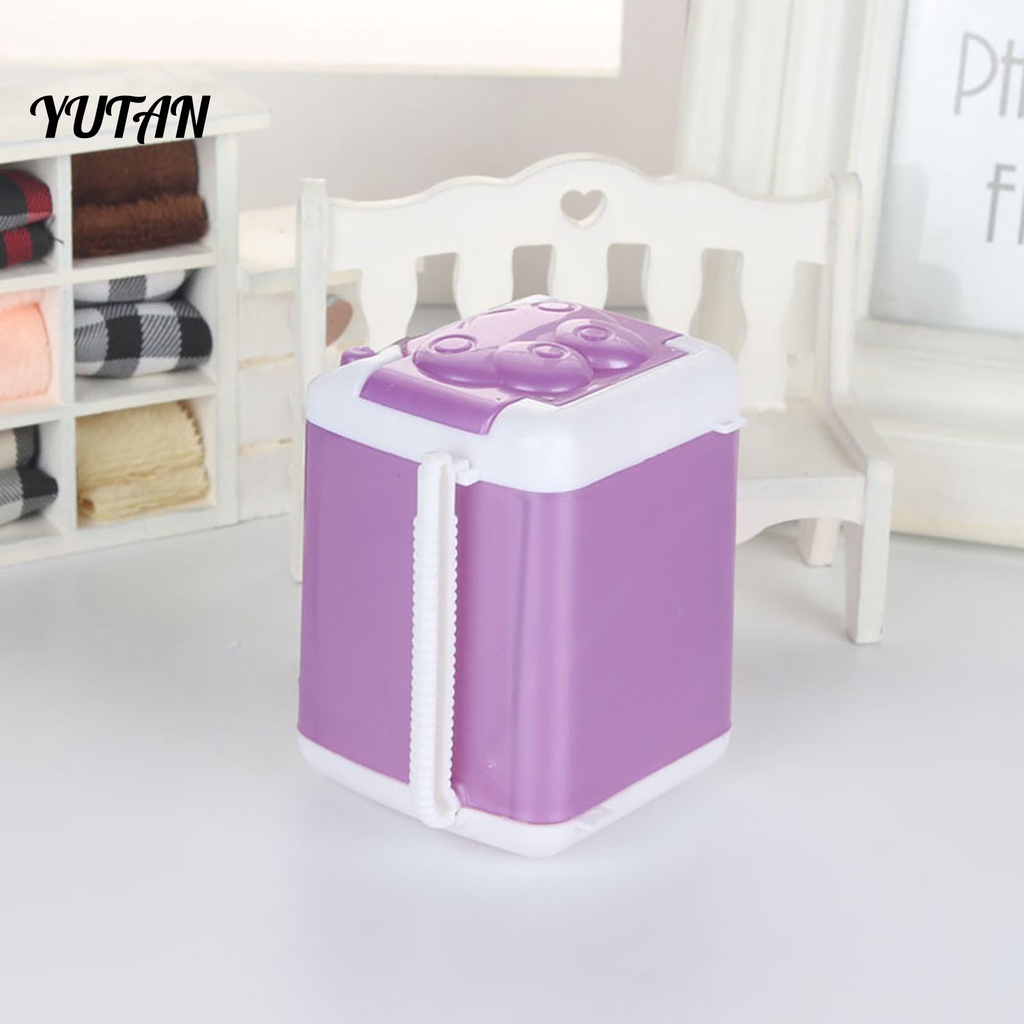 Yutan-doll Máy Giặt Đồ Chơi Mini Bằng Silicon Dễ Thương Lên Màu Nhanh Cho Nhà Búp Bê