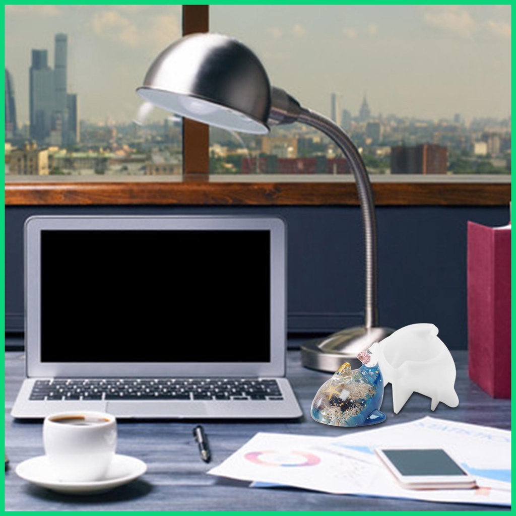 Khuôn Silicon Làm Bánh / Xà Phòng Hình Cá Heo 3D Dễ Thương