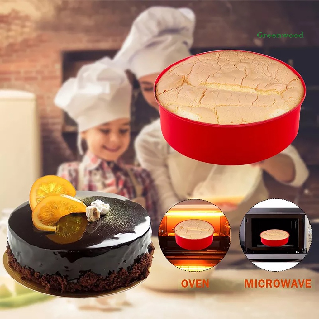 Khuôn Silicone Làm Bánh Hình Tròn 4 6 8 10 Inch Chịu Nhiệt Tốt Tiện Dụng