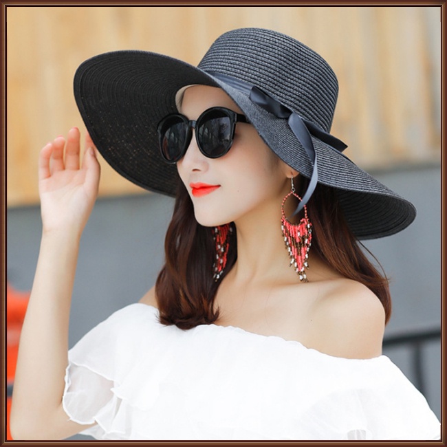 Mũ Rơm Thoáng Khí Có Thể Gấp Gọn Thời Trang Mùa Hè Cho Nữ