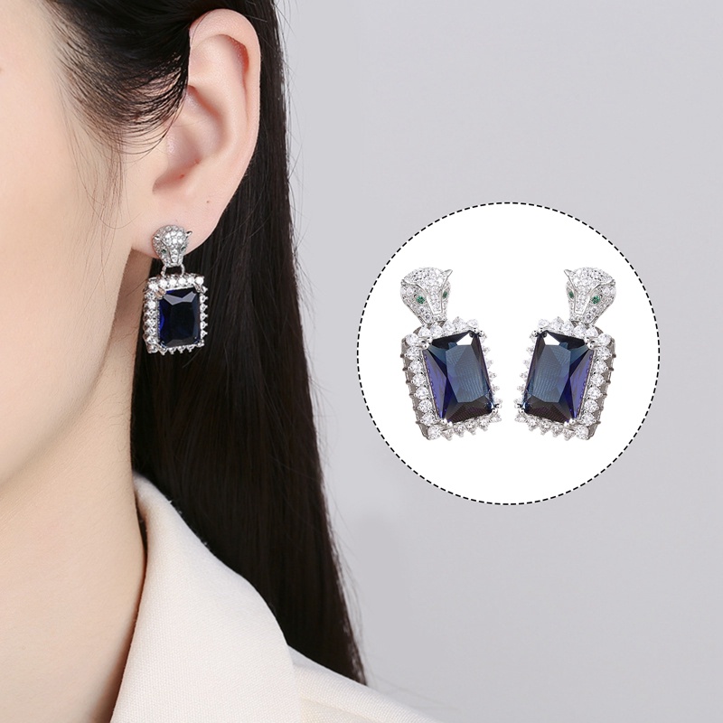 Bông Tai Đính Kim Cương Pha Lê Toàn Diện Thời Trang Cho Nữ