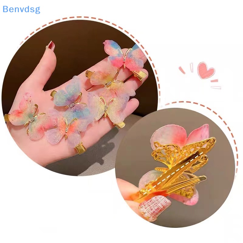 Kẹp Tóc Hình Bướm 3D Dễ Thương Cho Bé Gái