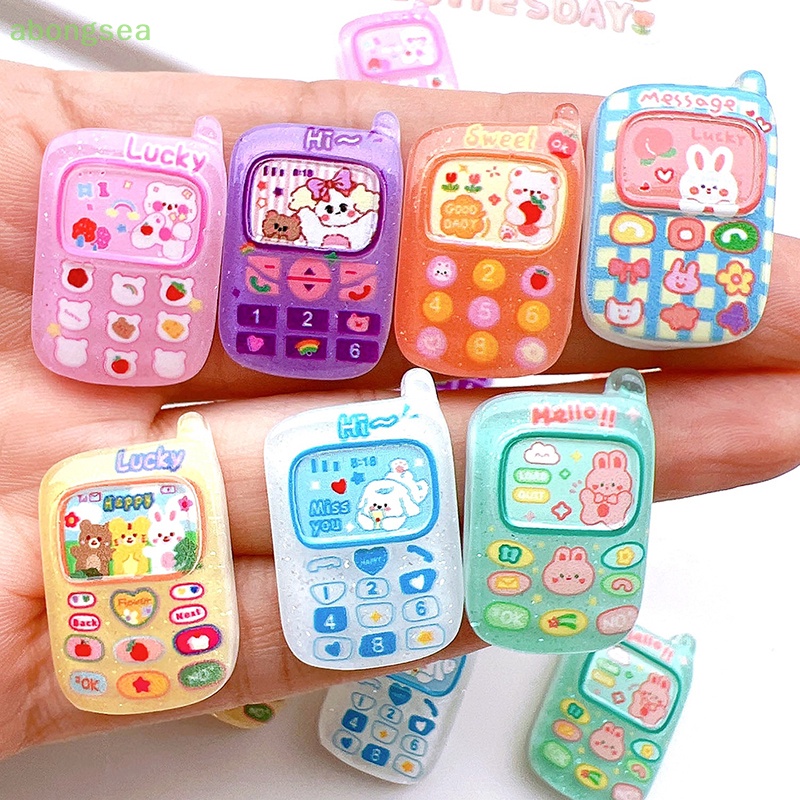 Set 10 Mô Hình Điện Thoại Mini Dùng Để Trang Trí Nhà Búp Bê