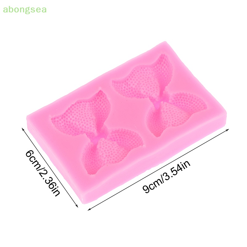 1 Khuôn Silicone Làm Bánh Hình Nơ Nhỏ 3D