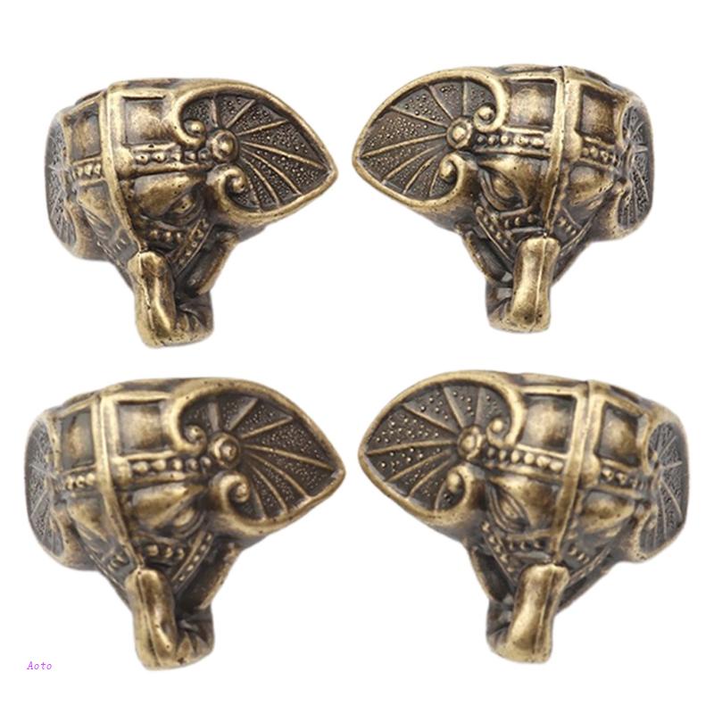 Bộ 4 Miếng Bọc Góc Cạnh Bàn / Ngực Kích Thước 28x22mm Phong Cách Vintage