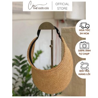 Nón lưỡi trai cói mềm