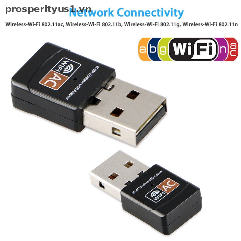 Usb WiFi Băng Tần Kép 600Mbps prosperityus1 2.4G / 5G Hz 802.11AC Chất Lượng Cao