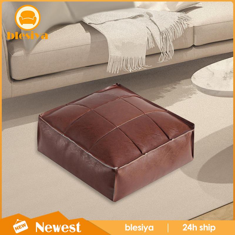 Đệm Kê Chân Ottoman Bằng Da PU Mềm Mại Dành Cho Trẻ Em Dưới Bàn