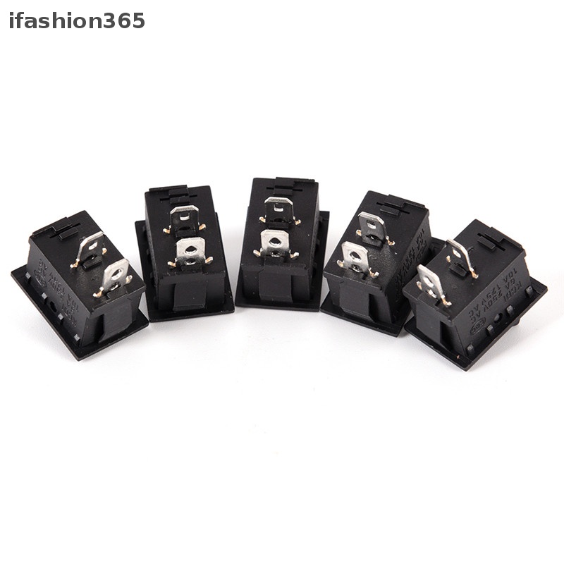 Set 10 Công Tắc Bật / Tắt Đèn Hình Tròn 2 Pin 12V Chuyên Dụng Cho Tàu Thuyền / Xe Hơi ifashion365