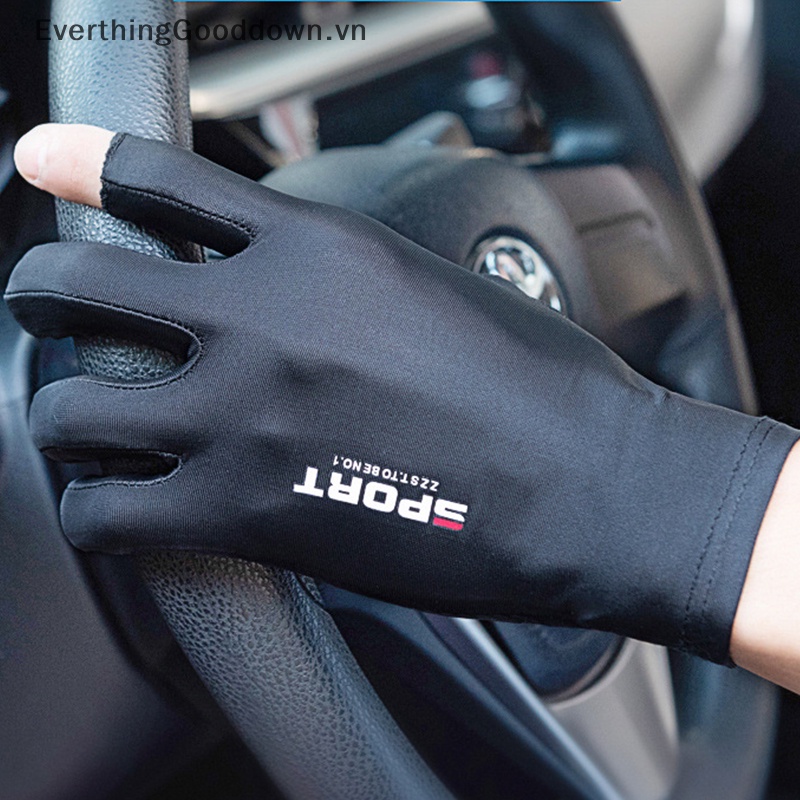 Everthinggood Găng Tay Thể Thao Hở Ngón Bằng Lụa Lạnh Thoải Mái Cho Nam Và Nữ