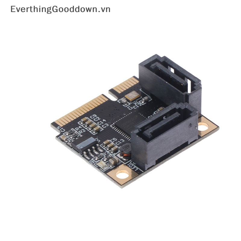 Everthingooddown ASM1061 Mini PCIE Sang SATA3.0 Và Phụ Kiện Đi Kèm