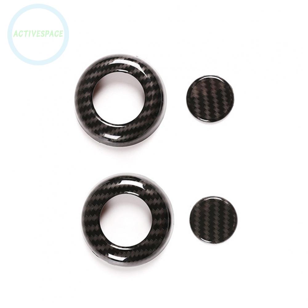 -Land Rover Defender Front Seat Headrest Button ABS Carbon Fiber Texture 4-Piece Set (High Version)【LAND ROVER】