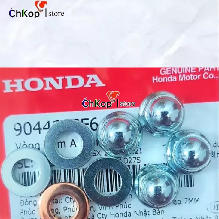 Bộ ốc mũ đầu bò xe Dream, Wave Chính hãng Honda (88)