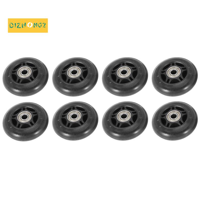 8 gói Bánh xe trượt băng nội tuyến Bánh xe thay thế lưỡi lăn cho người mới bắt đầu với bánh xe vòng bi 70mm