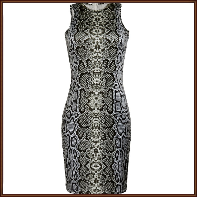 Đai Quấn Hông Bằng Polyester 10% Spandex90% In Họa Tiết Da Rắn Gợi Cảm 1 90%