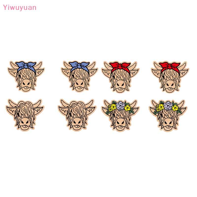 1 Đôi Bông Tai Hình Bò Nông Trại Đồng Quê Mới