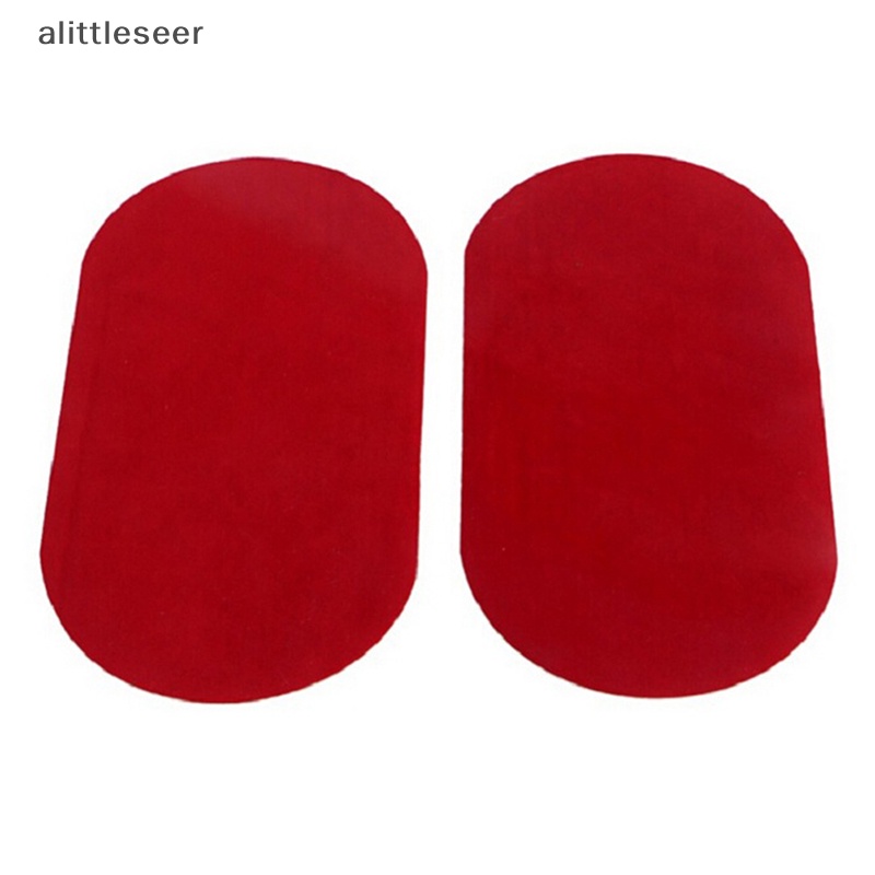 Bộ 2 Miếng Da Lộn Hình Oval Dùng Để May Vá Quần Áo DIY