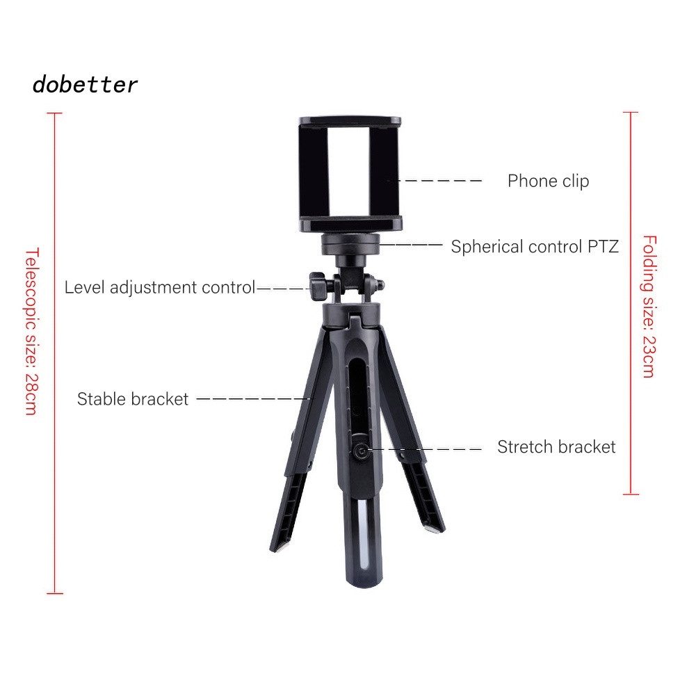 Giá Đỡ Ba Chân Xoay 360 Độ Thông Dụng Cho Điện Thoại Di Động