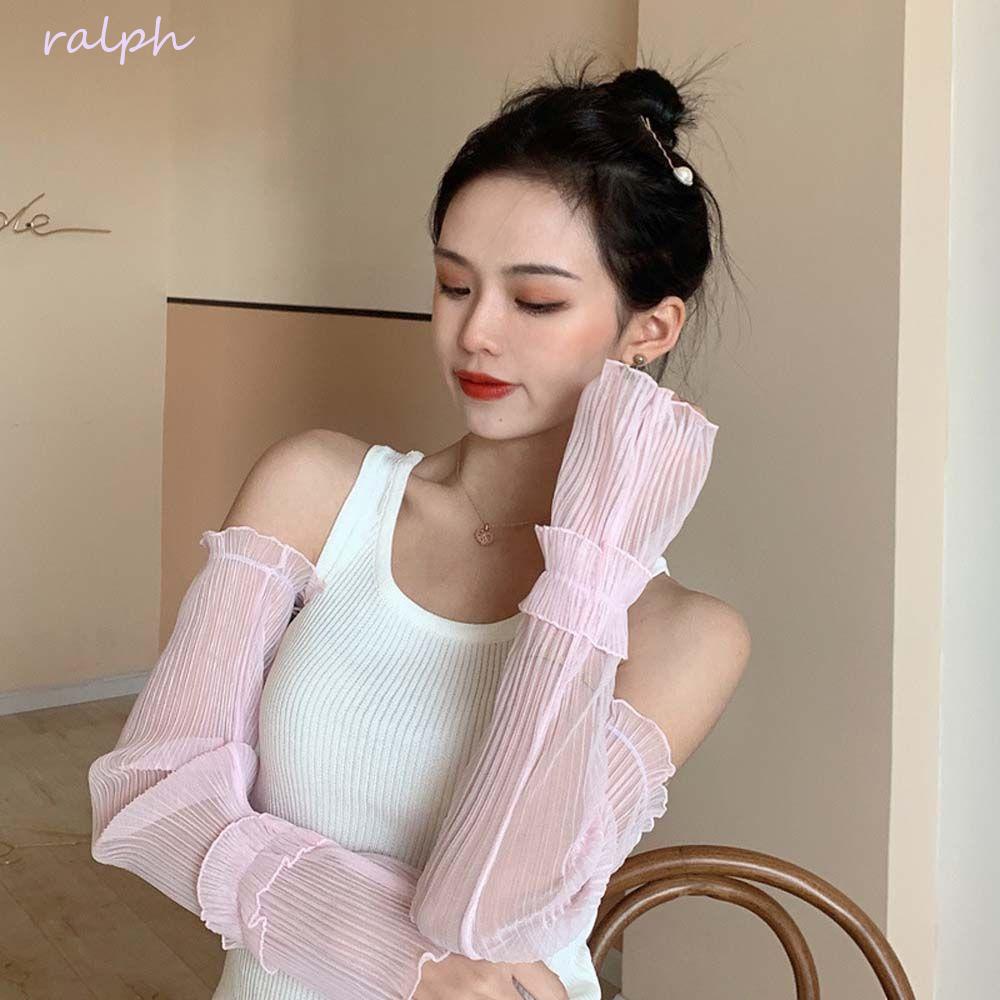 Găng Tay Lưới Dài Hở Ngón Thanh Lịch