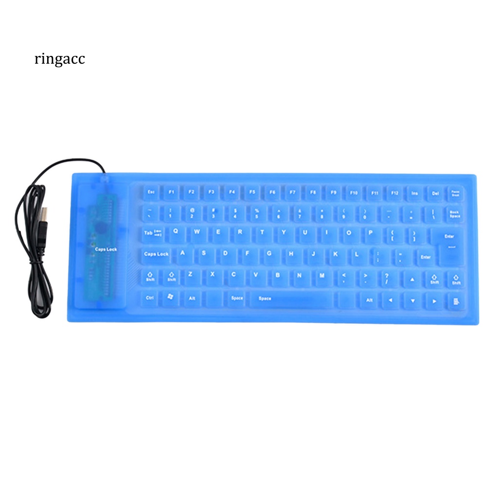 Bàn Phím Mini Có Dây USB Bằng Silicon Mềm Gấp Được RGA 85Keys