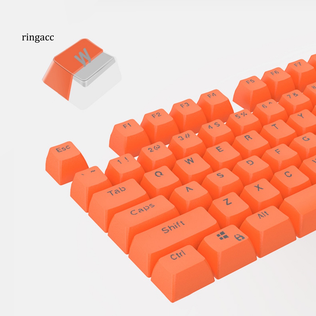 Bộ 108 Nút Bàn Phím Cơ RGA Bằng ABS Màu Trơn Có Đèn Nền Thông Dụng