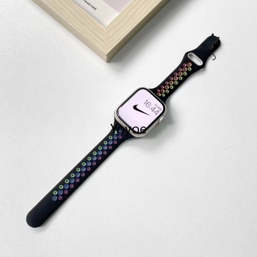 Dây Đeo Silicon 49mm 44mm 45mm 41mm 40mm 38mm 42mm Cho iwatch Ultra Series 8 7 Se 1 2 3 4 5 6