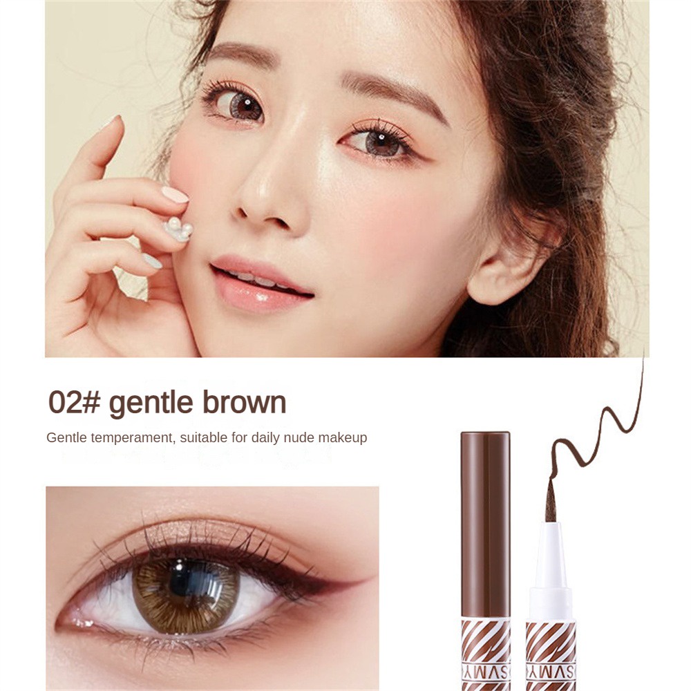 Bút kẻ mắt dạng gel siêu mỏng không thấm nước lâu trôi Confidencehalo Mềm mại lâu trôi Sắc tố cao JULYSTAR