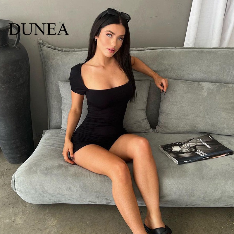 DUNEA Jumpsuit Cổ Vuông Hở Lưng Màu Sắc Trơn Quyến Rũ Cho Nữ | BigBuy360 - bigbuy360.vn