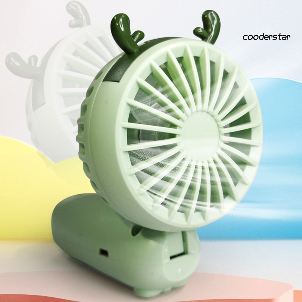 1 Bộ Quạt Cầm Tay 3 Bánh Răng Chuyển Đổi 2 Tốc Độ Gió 4 Cánh Sạc USB 90 Độ Gấp Gọn Dành Cho Trường Học