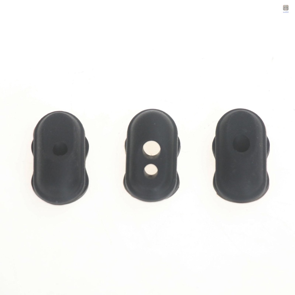 Bộ 3 Nút Bịt Bằng Silicone Màu Đen Chống Bụi Cho Ổ Cắm Điện