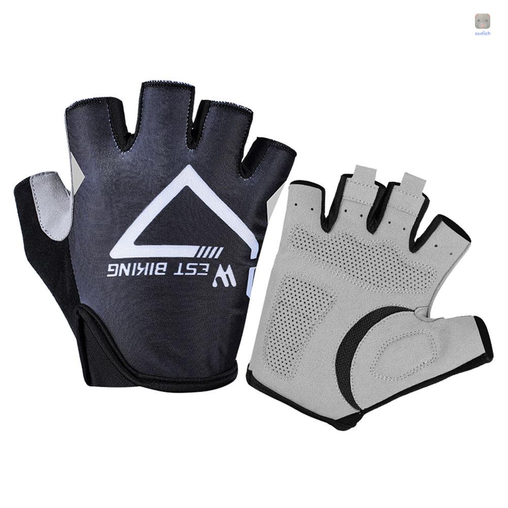 Găng Tay Thể Thao Hở Ngón Hấp Thụ Sốc Thoáng Khí