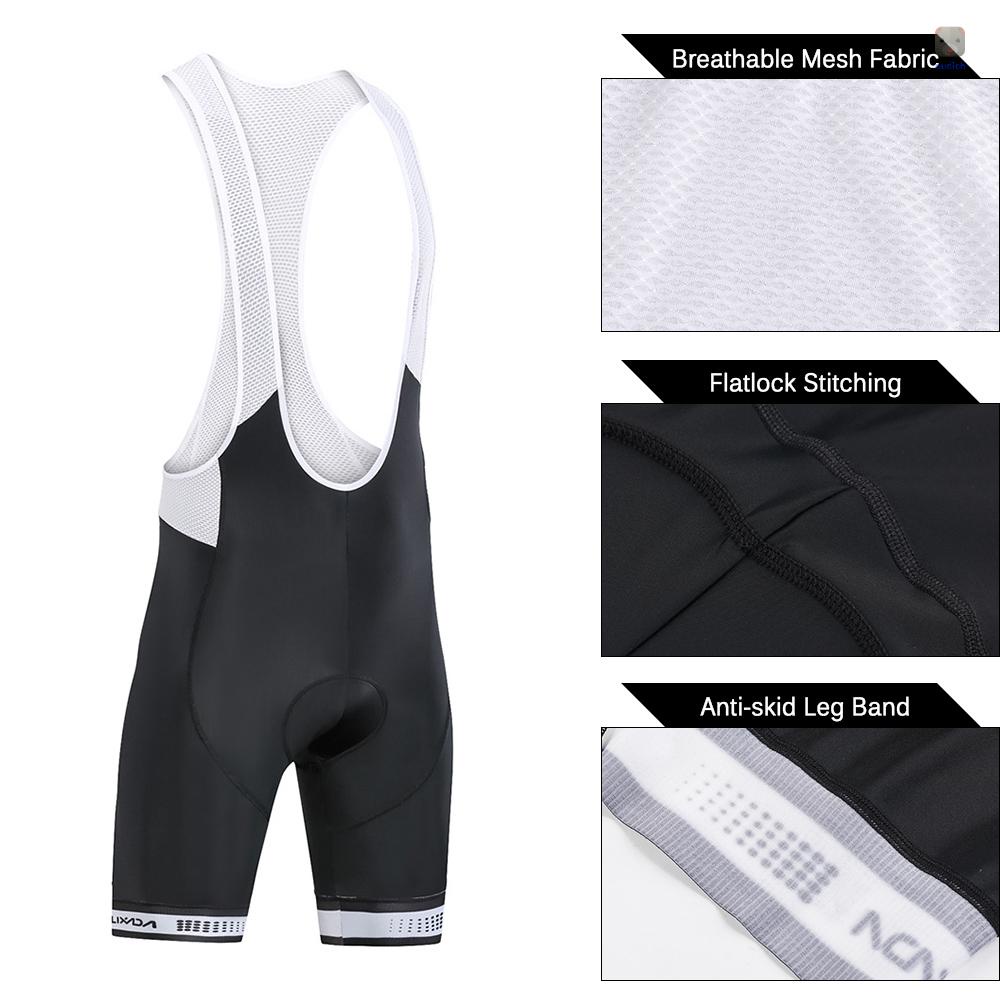 Bộ Quần Áo Đi Xe Đạp Có Đệm Lót Ngắn Tay Thoáng Khí Lixada