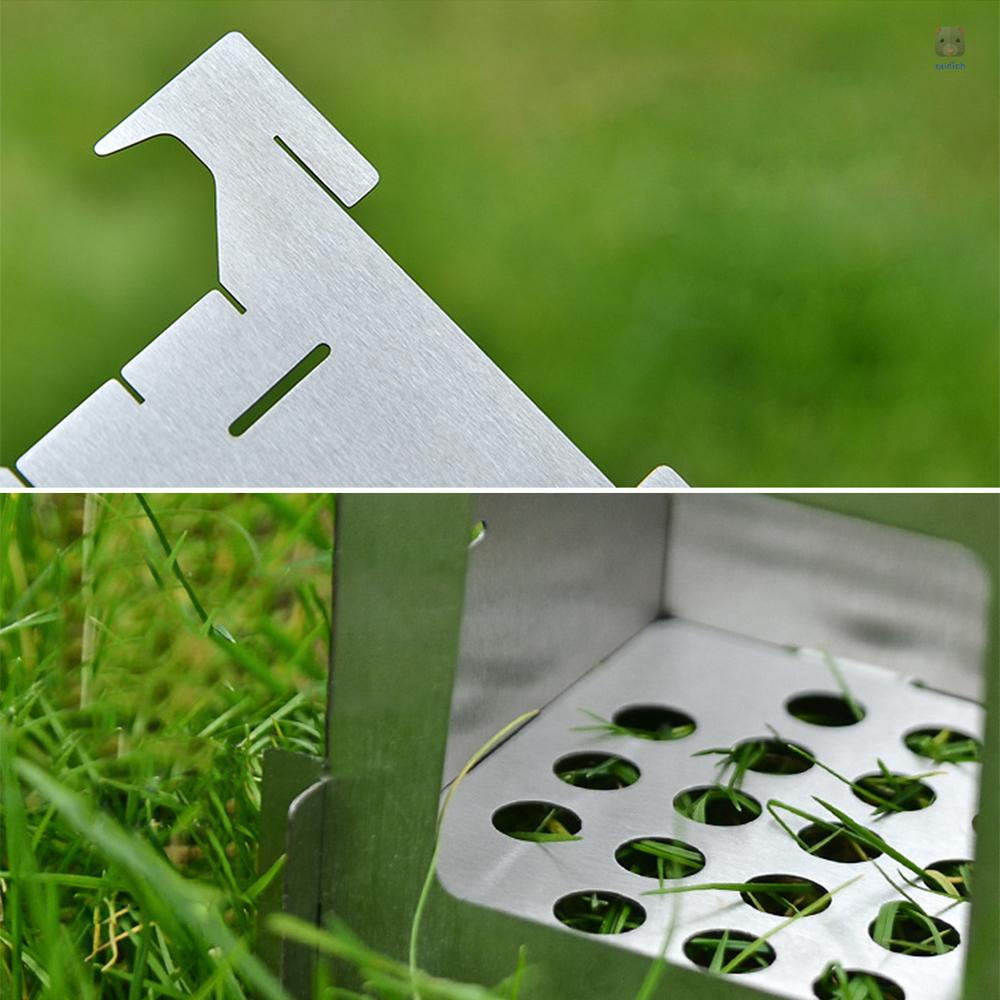 Bếp Lò Bằng Thép Không Gỉ Gọn Nhẹ Có Thể Gấp Gọn Tiện Dụng Mang Theo Du Lịch Dã Ngoại