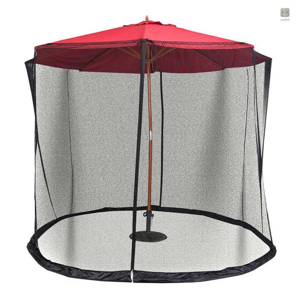 Tấm Lưới Gắn Dù 11ft Có Thể Điều Chỉnh Kèm Khóa Kéo Đôi Cho Sân Vườn Ngoài Trời