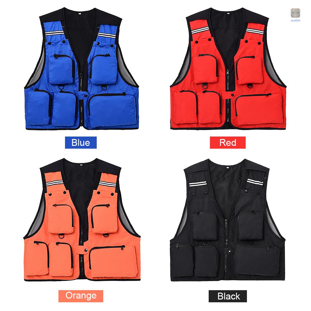 Áo Khoác Câu Cá Không Tay Nhiều Túi Lixada Cho Nam