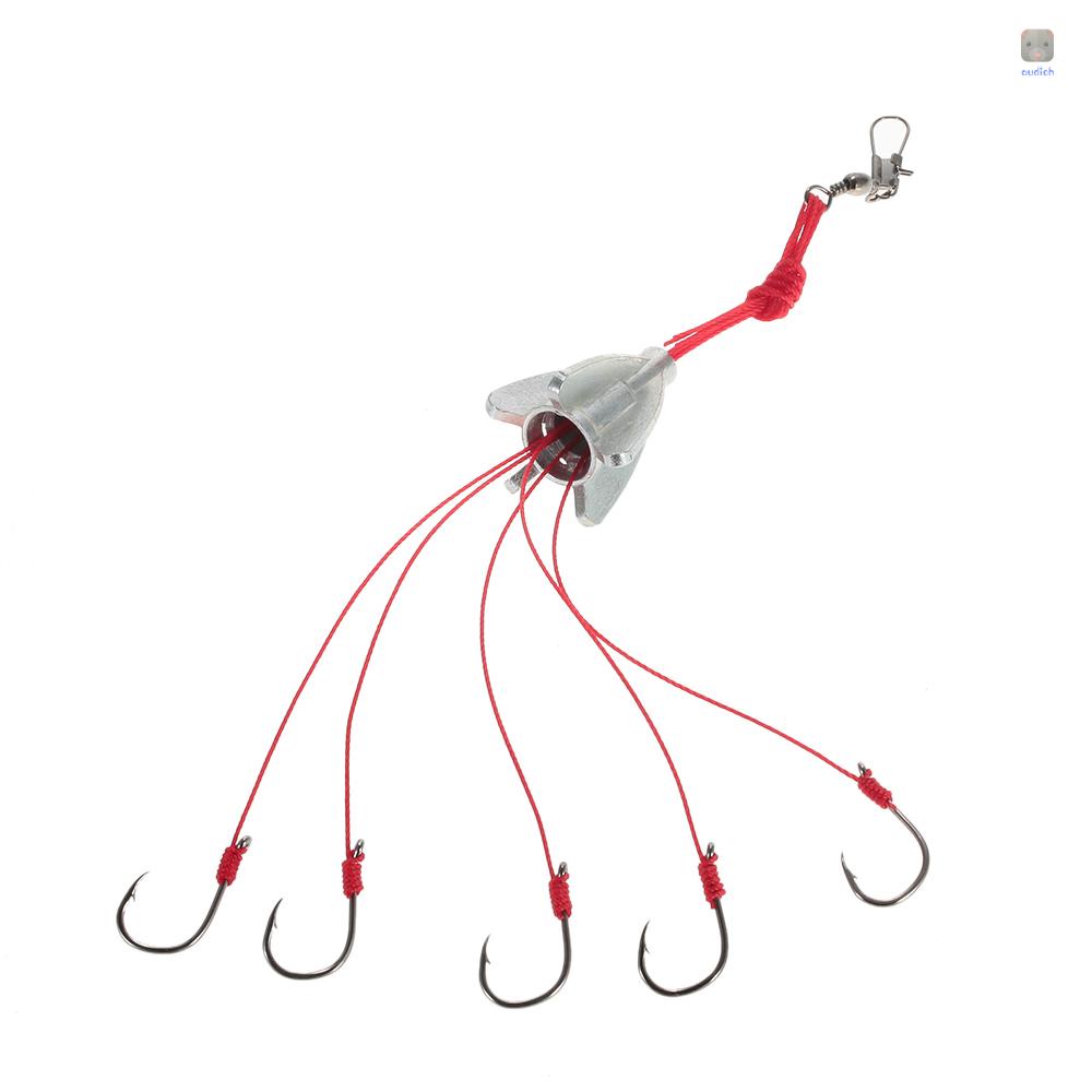 Set 4 Lưỡi Câu Cá 6 Trong 1 Bằng Thép Cacbon Trọng Lượng 9# 10# 11# 12# 13#