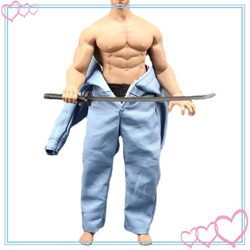 Bộ Áo Liền Quần Màu Xanh Dương Cho Búp Bê 6 "Tỉ Lệ 1: 12